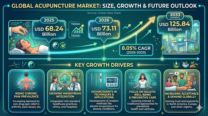 Acupuncture Market Size to Hit USD 125.84 Billion by 2033