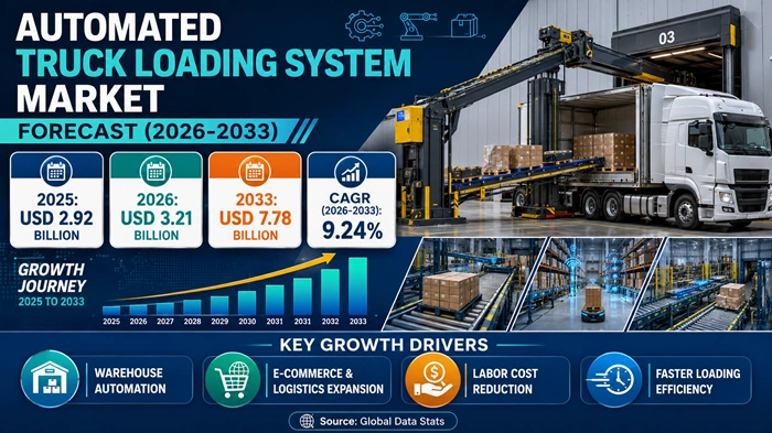 Automated Truck Loading System Market Size to Hit USD 7.78 Billion by 2033