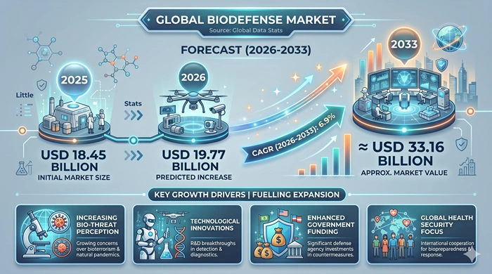 Biodefense Market Size to Hit USD 33.16 Billion by 2033 Biodefense Market Size to Hit USD 33.16 Billion by 2033