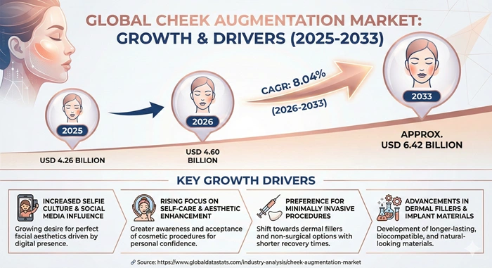 Cheek Augmentation Market Size to Hit USD 6.42 Billion by 2033