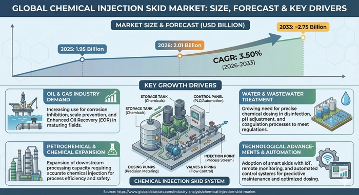 Chemical Injection Skid Market Size to Hit USD 2.75 Billion by 2033