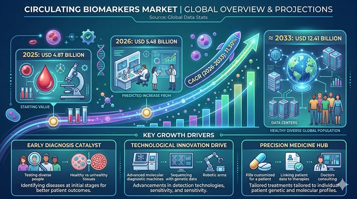 Circulating Biomarkers Market Size to Hit USD 12.41 Billion by 2033