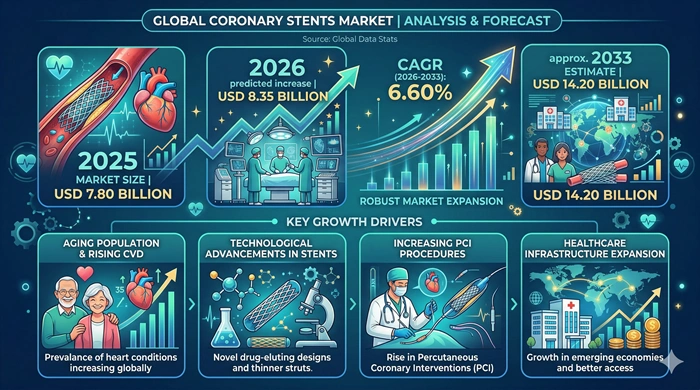 Coronary Stents Market Size to Hit USD 14.20 Billion by 2033