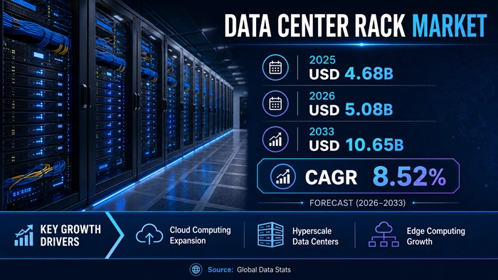 Data Center Rack Market Size to Hit USD 10.65 Billion by 2033 Data Center Rack Market Size to Hit USD 10.65 Billion by 2033