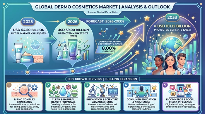 Dermo Cosmetics Market Size to Hit USD 101.12 Billion by 2033