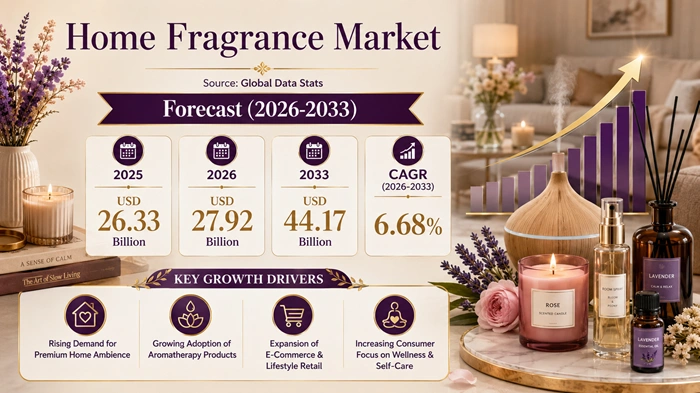 Home Fragrance Market Size to Hit USD 44.17 Billion by 2033