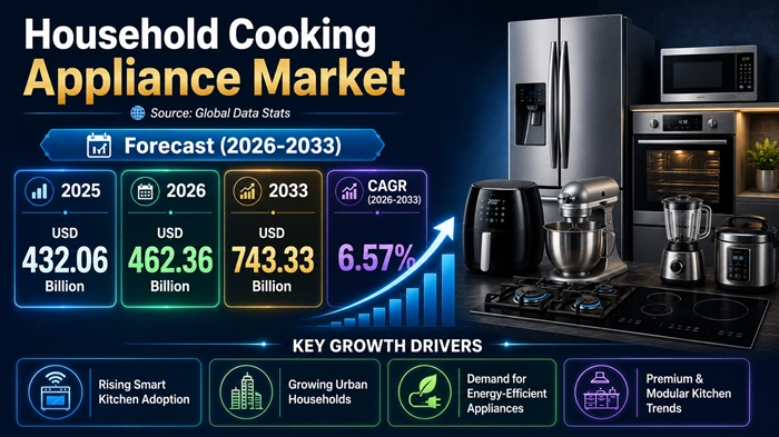 Household Cooking Appliance Market Size to Hit USD 743.33 Billion by 2033 Household Cooking Appliance Market Size to Hit USD 743.33 Billion by 2033