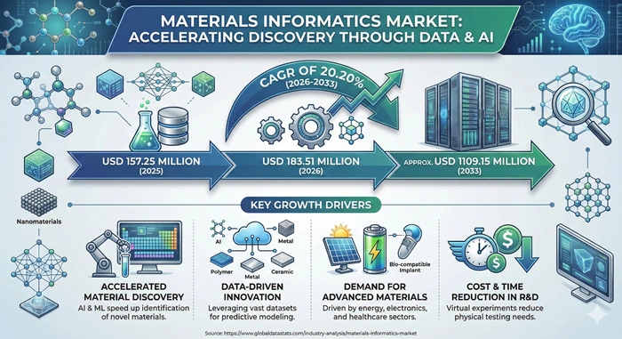 Materials Informatics Market Size to Hit USD 1109.15 Million by 2033