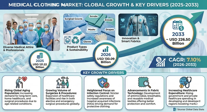 Medical Clothing Market Size to Hit USD 226.50 Billion by 2033