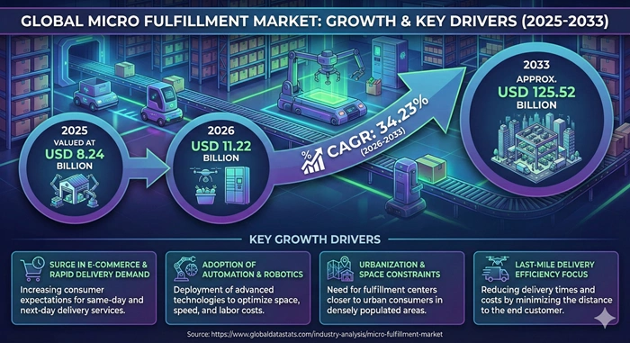 Micro Fulfillment Market Size to Hit USD 125.52 Billion by 2033