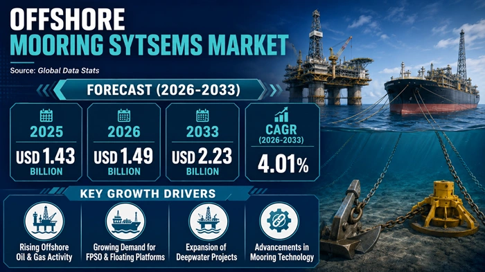 Offshore Mooring Systems Market Size to Hit USD 2.23 Billion by 2033 Offshore Mooring Systems Market Size to Hit USD 2.23 Billion by 2033