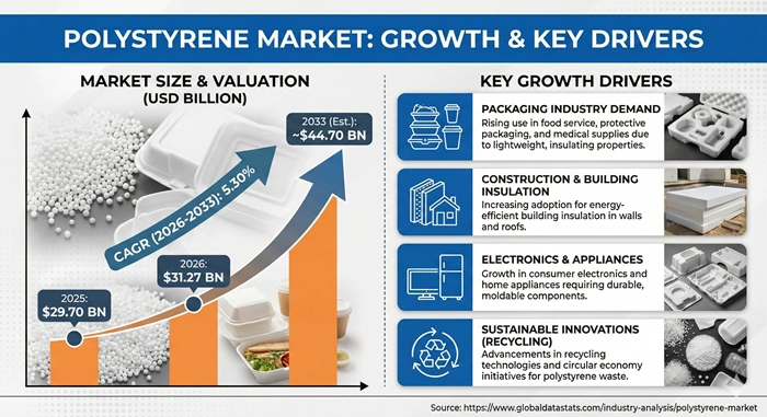 Polystyrene Market Size to Hit USD 44.70 Billion by 2033
