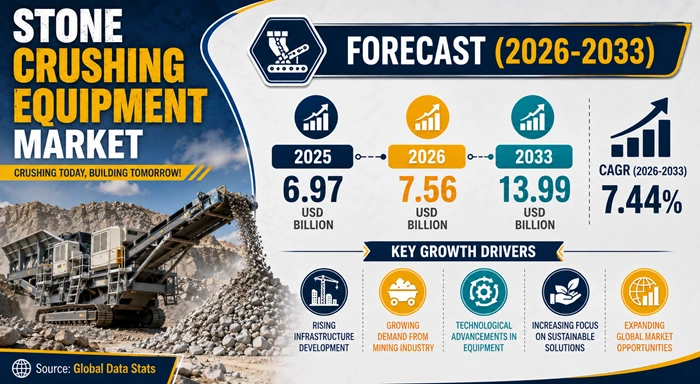 Stone Crushing Equipment Market Size to Hit USD 13.99 Billion by 2033