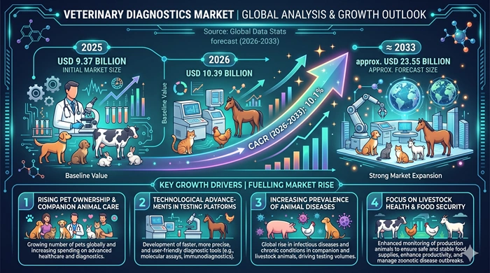 Veterinary Diagnostics Market Size to Hit USD 23.55 Billion by 2033